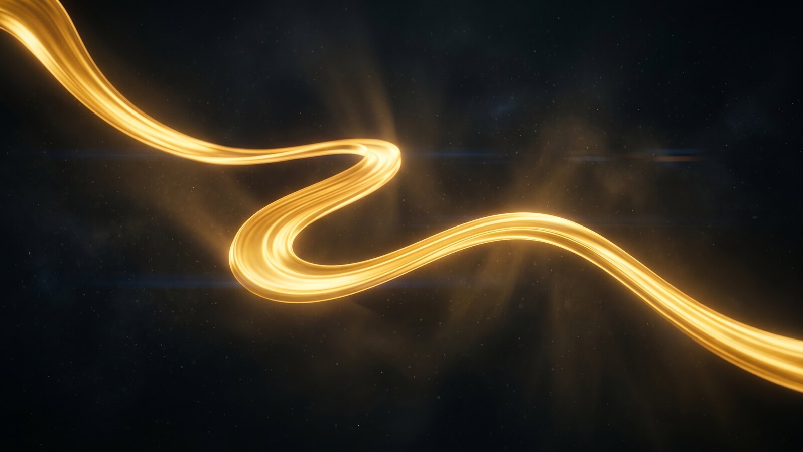Fluxo contínuo de luz dourada representando IPTV estável sem travamento